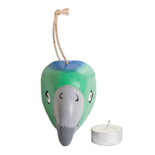 Load image into Gallery viewer, Pinewood Parrot Wall Mask Hand-Carved Painted in Guatemala - Playful Parrot | NOVICA
