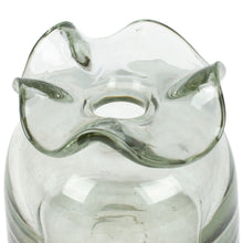 Load image into Gallery viewer, Mexican-Made Classic Clear Recycled Glass Incense Diffuser - Waves of Aroma | NOVICA
