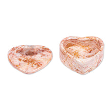 Load image into Gallery viewer, Hand-Carved Marble Decorative Jewelry Box with Heart Design - I Give You my Heart | NOVICA
