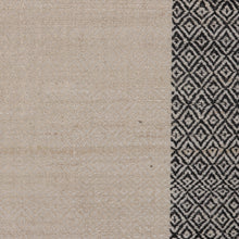 Load image into Gallery viewer, Ivory Black Diamond-Patterned Hand-Loomed 100% Silk Shawl - Posh Alabaster | NOVICA

