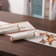 Load image into Gallery viewer, Bird-Themed 5-Piece Cotton Table Runner and Placemat Set - Sunset Chants | NOVICA
