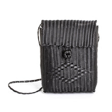 Load image into Gallery viewer, Handwoven Recycled Vinyl Cord Sling Bag with Diamond Motif - Casual Beauty | NOVICA

