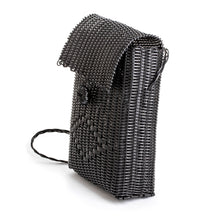 Load image into Gallery viewer, Handwoven Recycled Vinyl Cord Sling Bag with Diamond Motif - Casual Beauty | NOVICA
