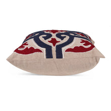 Load image into Gallery viewer, 2 Tufted Textured Antique Cross-Themed Cotton Cushion Covers - Regal Elegance | NOVICA
