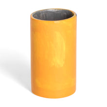 Load image into Gallery viewer, Hand-Painted Ceramic and Utensil Pen Holder with Dog Motif - Yellow Loyal Organizer | NOVICA
