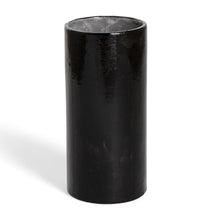 Load image into Gallery viewer, Ceramic Dog Utensil Pen Holder and Decorative Vase in Black - Black Canine Organizer | NOVICA
