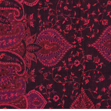 Load image into Gallery viewer, Reversible Wool Shawl in Red with Floral Leaf Paisley Motifs - Crimson Elegance | NOVICA
