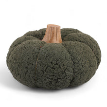 Load image into Gallery viewer, Set of 3 Wool and Wood Green Halloween Pumpkin Home Accents - Pumpkin Delight | NOVICA
