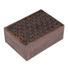 Load image into Gallery viewer, Sea-Themed Hand-Carved Large-Sized Scallop Mango Wood Box - Scallop Secrets | NOVICA
