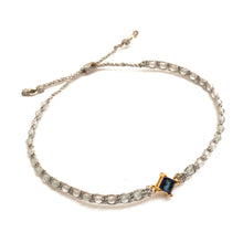 Load image into Gallery viewer, Gold-Accented Aquamarine Bracelet with Blue Jewel Pendant - In Heaven | NOVICA
