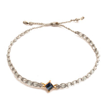 Load image into Gallery viewer, Gold-Accented Aquamarine Bracelet with Blue Jewel Pendant - In Heaven | NOVICA
