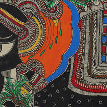 Load image into Gallery viewer, Madhubani Folk Art Painting of Royal Indian Elephant - Festive Elephant | NOVICA
