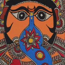 Load image into Gallery viewer, Elephant-Headed Hindu God Ganesha-Themed Madhubani Painting - Divine Ganesha | NOVICA
