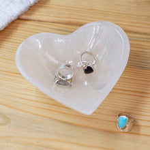 Load image into Gallery viewer, Romantic Heart-Shaped Hand-Carved Natural Marble Catchall - White Heart | NOVICA
