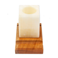 Load image into Gallery viewer, Marble Wood Pencil Phone and Card Holder for Office or Home - Everything in Place | NOVICA
