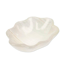 Load image into Gallery viewer, White Shell-Themed Marble Catchall Jewelry Tray Vanity Dish - White Shell | NOVICA
