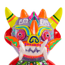 Load image into Gallery viewer, Folk Art Hand-Painted Ceramic Figurine from Peru - La Diablada | NOVICA
