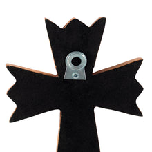 Load image into Gallery viewer, Handcrafted Wall Cross with Mirror from Peru - Sunburst Cross | NOVICA
