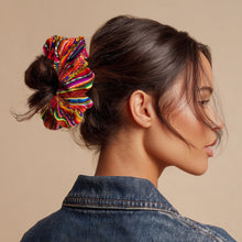 Load image into Gallery viewer, Andean-Inspired 5-Piece Multicolor Acrylic Scrunchie Set - Colors of Beauty | NOVICA
