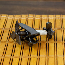 Load image into Gallery viewer, Artisan-Made Upcycled Plane Metal Sculpture from Mexico - Nouveau Voyage | NOVICA
