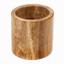 Load image into Gallery viewer, Minimalist-Inspired Hand-Carved Brown Marble Pencil Holder - Professional Earth | NOVICA
