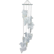 Load image into Gallery viewer, Mexican Handcrafted Natural White Onyx Dove-Themed Mobile - Feathers to Heaven | NOVICA
