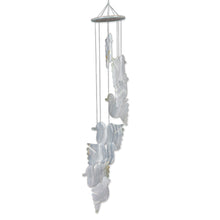 Load image into Gallery viewer, Mexican Handcrafted Natural White Onyx Dove-Themed Mobile - Feathers to Heaven | NOVICA
