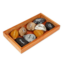 Load image into Gallery viewer, Inspirational Carved 9-Piece Onyx and Marble Home Accent Set - Immortal Words | NOVICA
