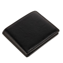 Load image into Gallery viewer, Handmade Multi-Compartment Onyx Black 100% Leather Wallet - Onyx Luxury | NOVICA
