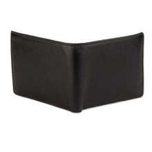 Load image into Gallery viewer, Handmade Multi-Compartment Onyx Black 100% Leather Wallet - Onyx Luxury | NOVICA
