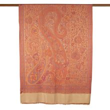 Load image into Gallery viewer, Orange and Beige Spring-Inspired 100% Modal Shawl from India - Paisley Philharmonics | NOVICA
