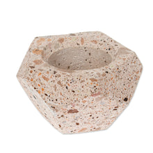 Load image into Gallery viewer, Hexagonal Rustic Recycled Stone Decorative Flower Pot - Modern Hexagon | NOVICA

