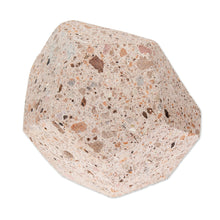 Load image into Gallery viewer, Hexagonal Rustic Recycled Stone Decorative Flower Pot - Modern Hexagon | NOVICA
