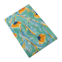 Load image into Gallery viewer, Spring-Inspired 30-Page Block-Printed Cotton Travel Planner - Summer Voyage | NOVICA
