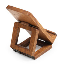 Load image into Gallery viewer, Nature-Inspired Golden and Brown Jempinis Wood Phone Holder - Natural Tomorrow | NOVICA
