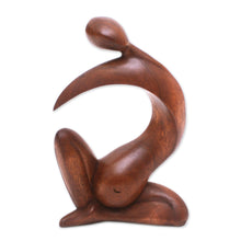 Load image into Gallery viewer, Wood statuette - Pregnant Grace | NOVICA
