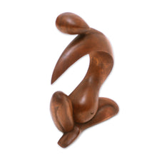Load image into Gallery viewer, Wood statuette - Pregnant Grace | NOVICA
