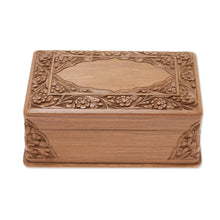 Load image into Gallery viewer, Indian Floral Wood Jewelry Box - Kashmir Valley | NOVICA
