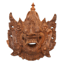 Load image into Gallery viewer, Wood Mask Depicting Kumbakarna from the Ramayana Epic - Evil Kumbakarna | NOVICA
