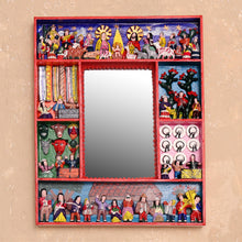 Load image into Gallery viewer, Fair Trade Folk Art Retablo Mirror - Chapel of Bethlehem | NOVICA
