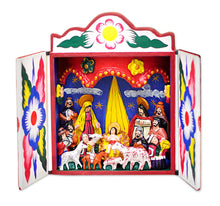Load image into Gallery viewer, Peruvian Folk Art Wood Retablo - Celebrating the Birth | NOVICA
