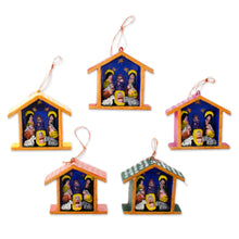 Load image into Gallery viewer, Ornaments (Set of 5) - Huts | NOVICA
