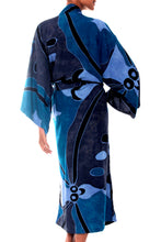 Load image into Gallery viewer, Indonesian Batik Patterned Robe - Through the Seas | NOVICA
