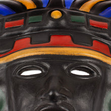 Load image into Gallery viewer, Ceramic mask - Aztec Warrior | NOVICA

