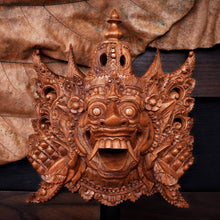 Load image into Gallery viewer, Balinese Carved Wood Mask Depicting Alengka King of Alengka - Rahwana King of Alengka | NOVICA
