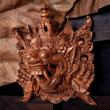 Load image into Gallery viewer, Balinese Carved Wood Mask Depicting Alengka King of Alengka - Rahwana King of Alengka | NOVICA
