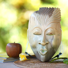 Load image into Gallery viewer, Unique Modern Wood Mask - The Whistler | NOVICA

