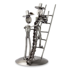 Load image into Gallery viewer, Recycled metal sculpture - Firefighters at Work | NOVICA
