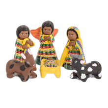 Load image into Gallery viewer, Ceramic nativity scene (Set of 12) - Christmas in San Juan | NOVICA
