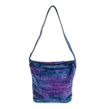 Load image into Gallery viewer, Bamboo Chenille Bag Handmade in Guatemala - Magical Moon | NOVICA
